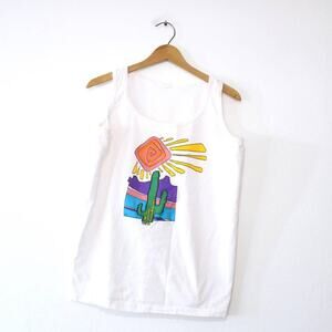 Vintage Cactus Tank Top Large